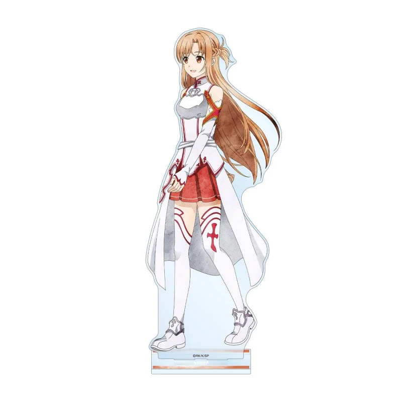 Sword Art Online Anime Kirito Asuna Yui Leafa Silica Lisbeth Klein Acrylic Figure Stand Christmas Keychain Toys 15cm view 3