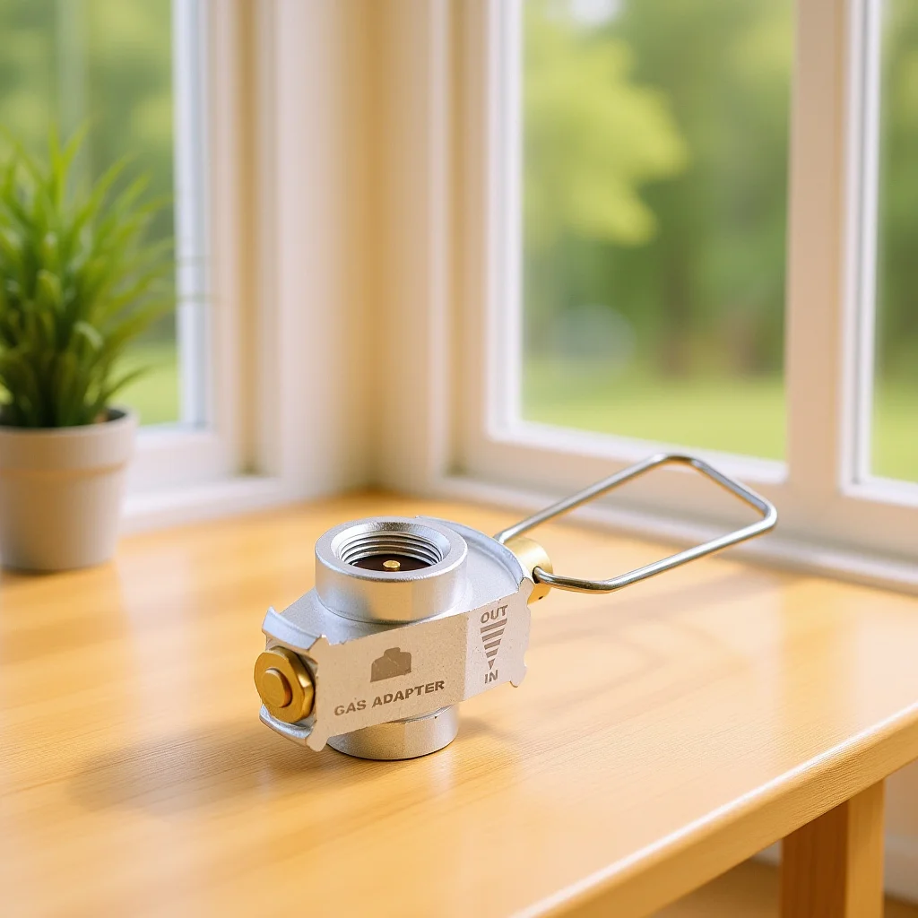 

Flat Canister Adapter Reusable Fuel Canister Refill Adapter For Isobutane Camping Stove Valve Lightweight Gas Cylinder Transfer