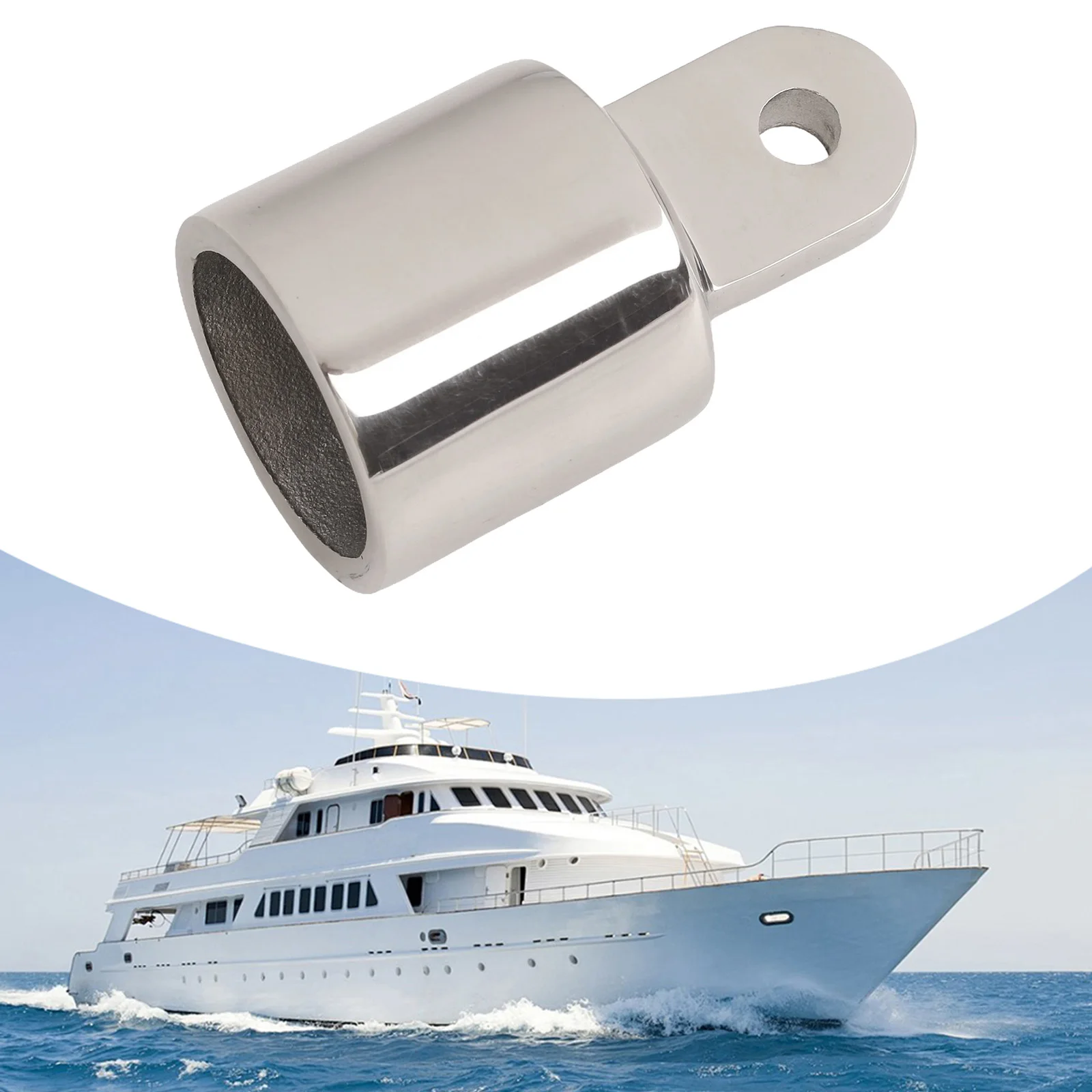 Heavy Duty Construction 316 Stainless Steel Top Cap Boat Maintenance Easy Installation Sleek Aesthetic For Boat Accessories