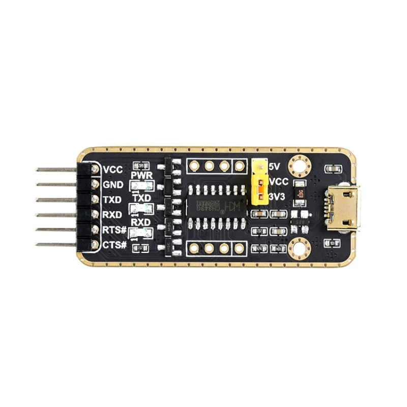 CH343G USB to UART/TTL serial communication module Micro/Mini/Type-A/Type-C port