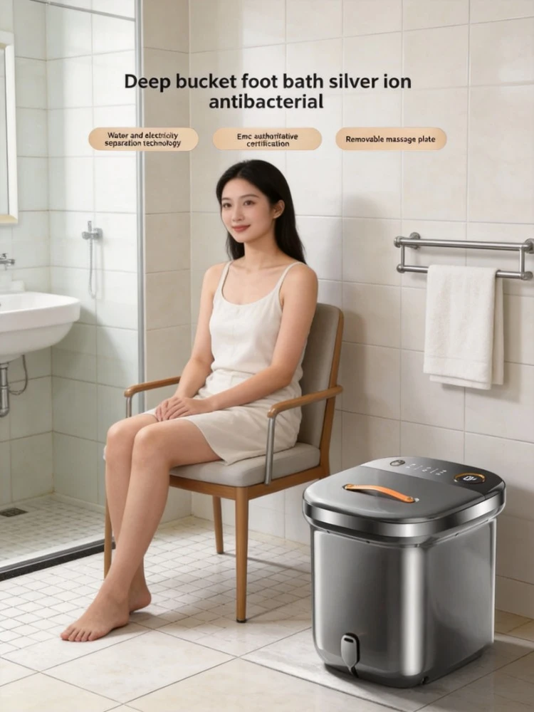 

Constant Temperature Heating Foot Bath Tub with Massage, Antibacterial & Surfing Function, Ideal Gift for Men and Women