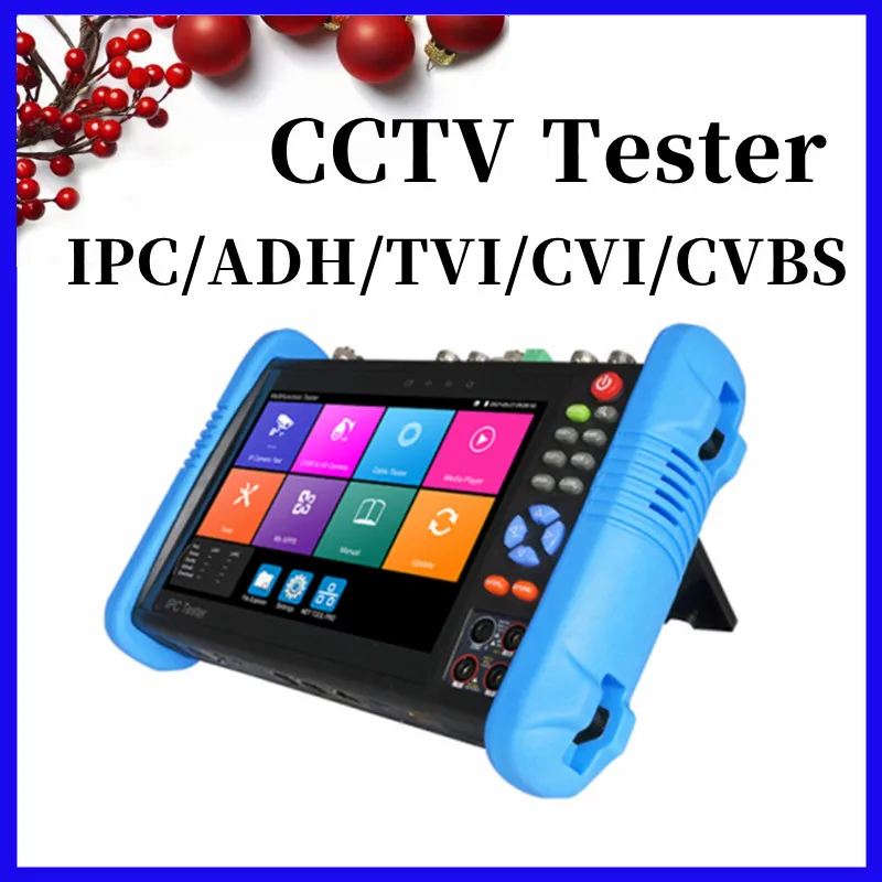 IP CCTV Security Camera Tester WIFI UTP Cable Tester 8K H.265 4K H.264 Test IP Analog TVI CVI AHD Camera Tester VGA HDMI