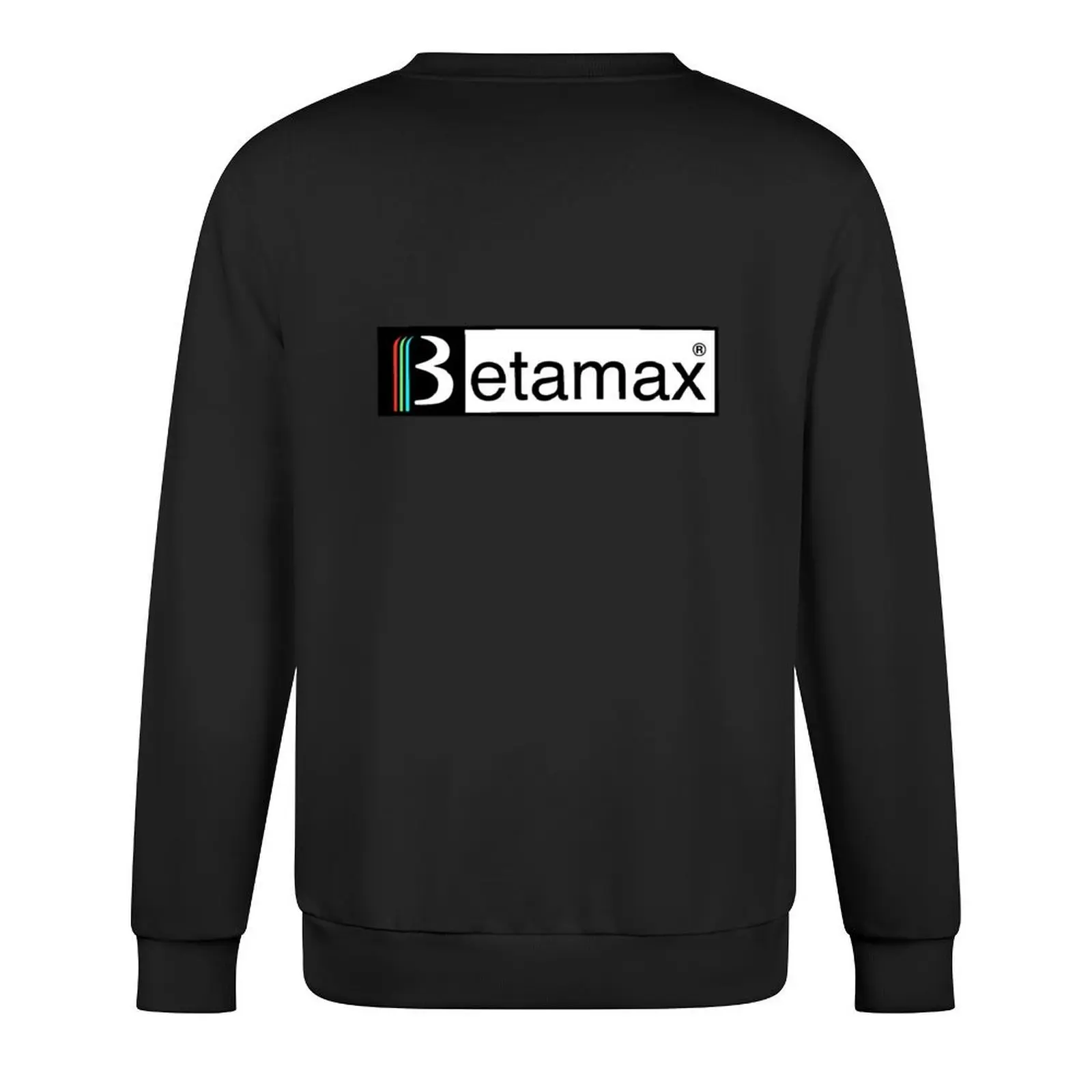 Betamax Logo Pullover autumn clothes for men men clothes anime clothing anime sweatshirt view 3