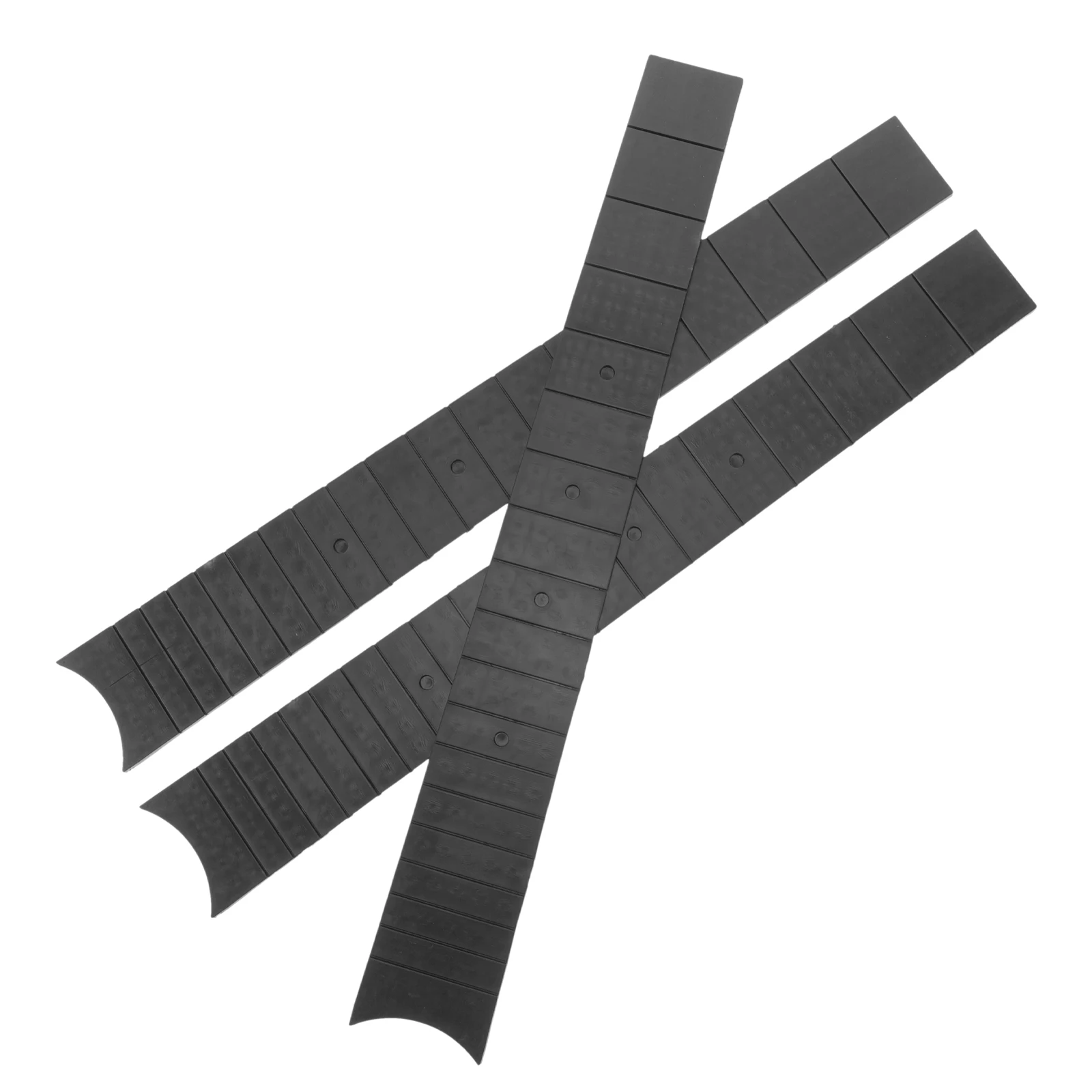 

3 Pcs Guitar Fretboard Notched Finger Neck Plate Acoustic Replacement Fingerboard Ebony