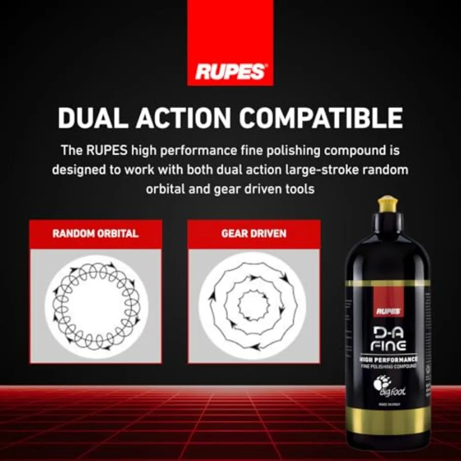 9.DA Yellow D-A High Performance Polishing Compound for Car Detailing and Removing Scratches Removes Defects Micro-Abrasive Tec