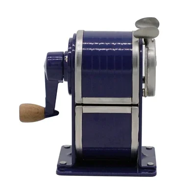 Retro All-Metal Sharpener Wooden Handle Hand-Cranked Shapper Pencil Sharpener