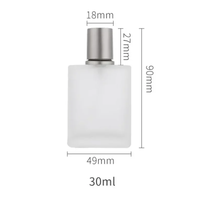 30ml Screw Top Sandblasted Glass Perfume Bottle Liquid Spray Bottle Empty Bottle 50ml Dispenser Bottles Empty Makeup Fine Mist