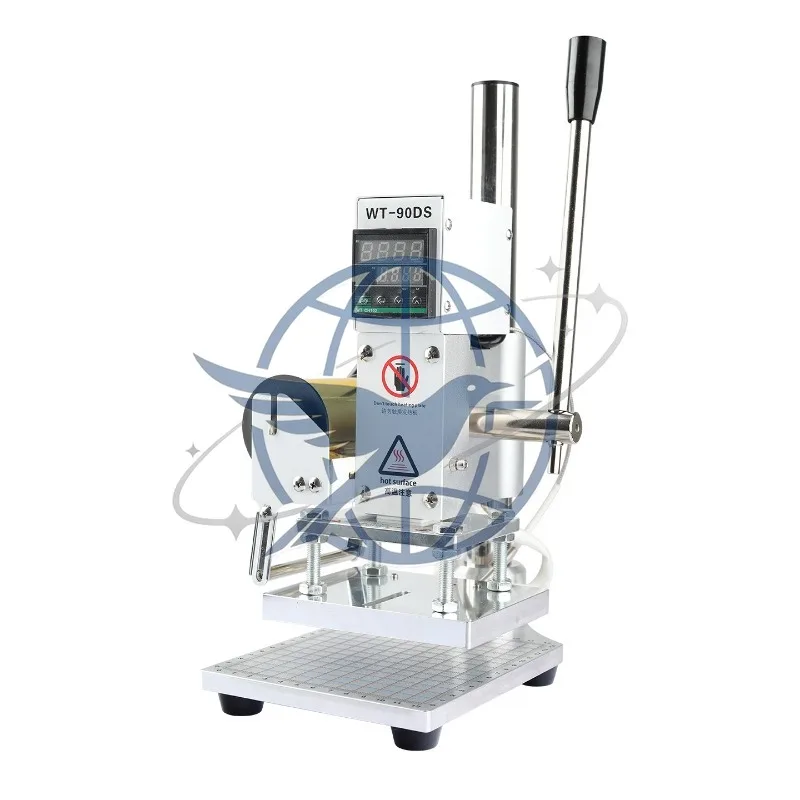 machine Small manual marking machine Finished bag Insole Mobile phone case Belt wallet Wood PU indentation branding machine