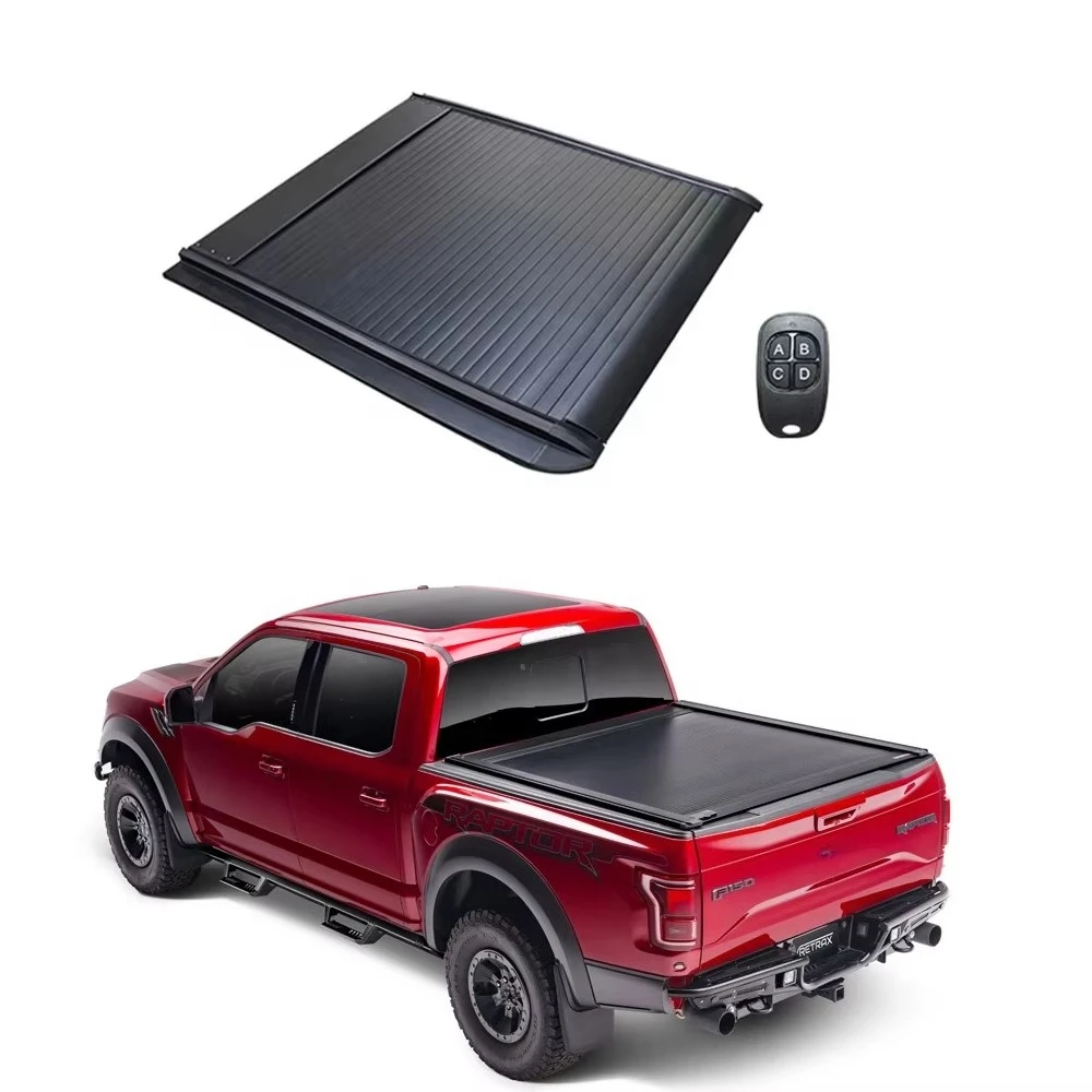 Truck Bed Cover Hard Aluminum Electric Retractable Tonneau Cover for  Colorado silverado
