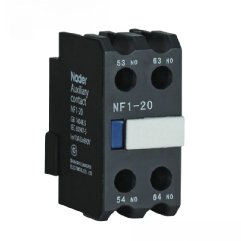 Nader Liangxin NF1 Top-mounted Auxiliary Contact Block for NDC1 Contactor Industrial Control Accessories
