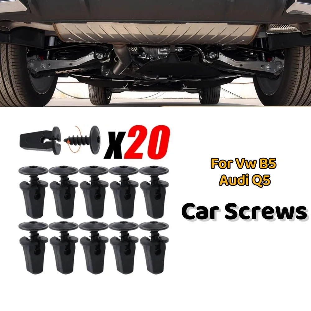 10Pcs Car Hood Chassis Splash Guard Wheel Arch Torx Fender Self-Tapping Screw Fastener Clip For Vw B5 Audi Q5 N90974701