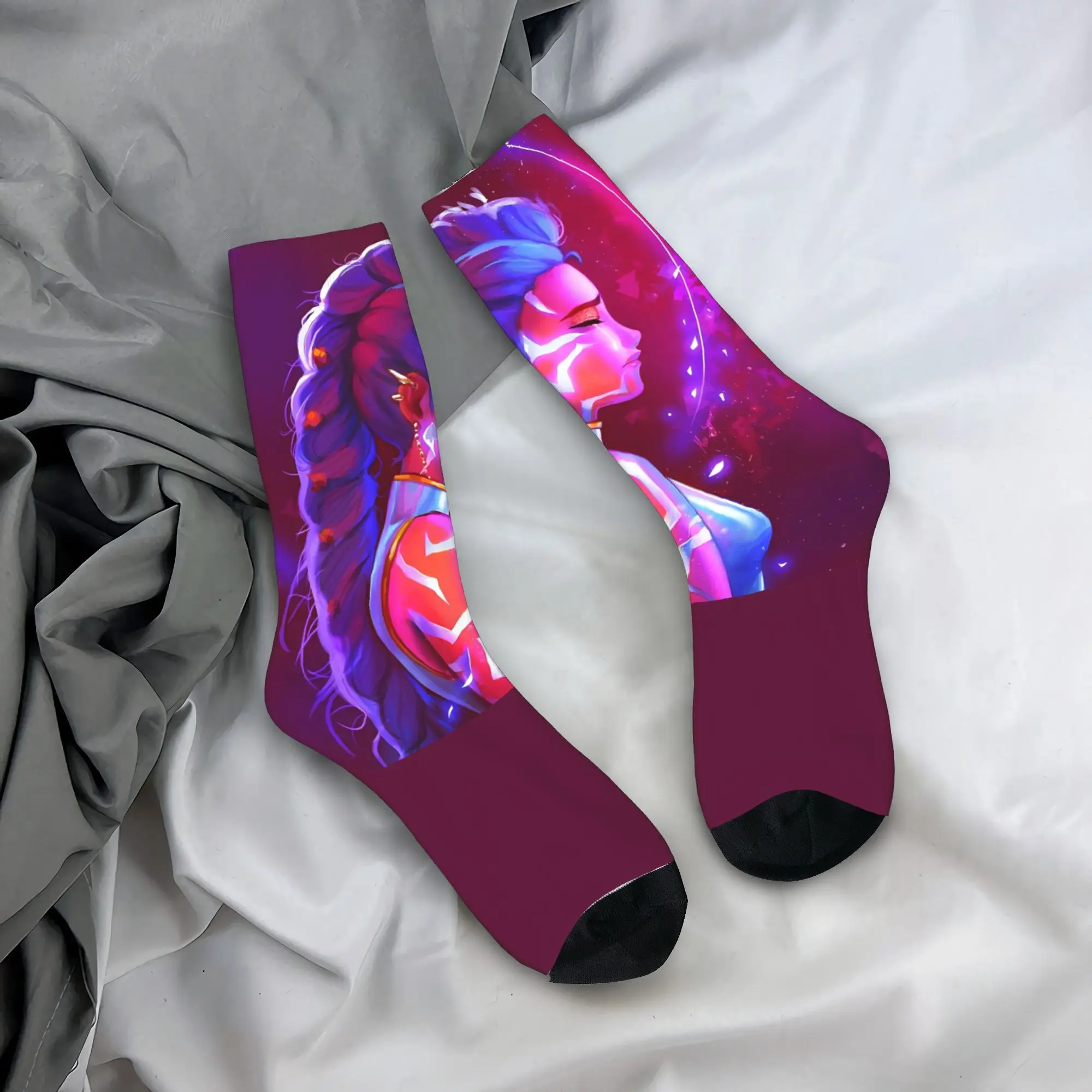 

KPop Demon Hunters Чулки Мужские носки Качественные забавные носки Осенние спортивные противоскользящие носки для бега на заказ Идея подарка