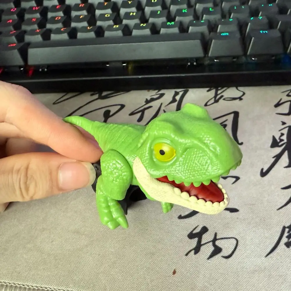 ألعاب الديناصور للأطفال ديناصور إصبع اليد لدغة مجموعات الالعاب مع شخصيات تيرانوصور ريكس الزاحف المجنح الكرتونية الصغيرة للأطفال