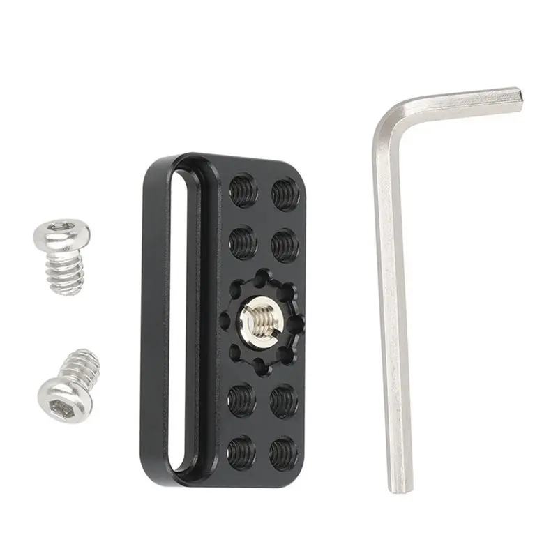 T23C 2X Universal Cheese Plate Mini Quick Release Baseplate With 3/8Inch ARRI-Style Mount For DIY Camera Rig Configurations