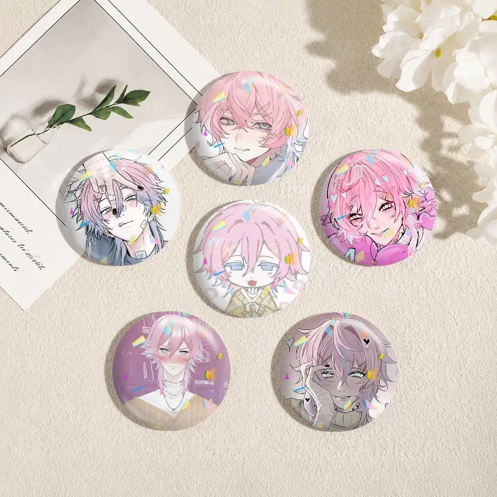 14DWY 14 Days With You Ren  25 32 44 58 75mm Badges Personalized Round Brooches Pins Accessory Gift