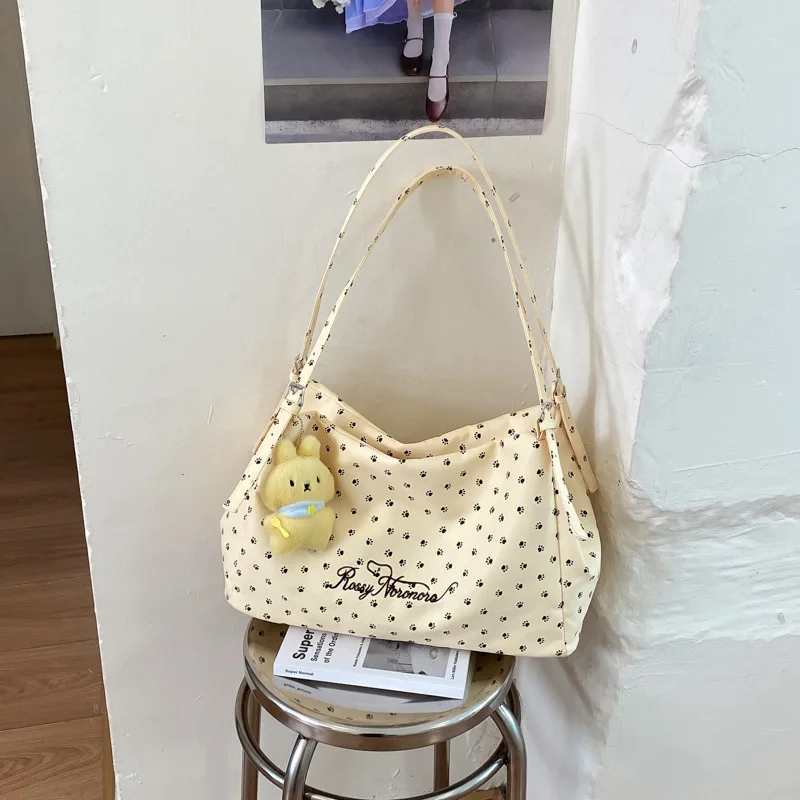

New Fashion Shoulder Bags for Women Large Capacity High Quality Canvas Crossbody Bags for Daily Commute Trendy Underarm Bag