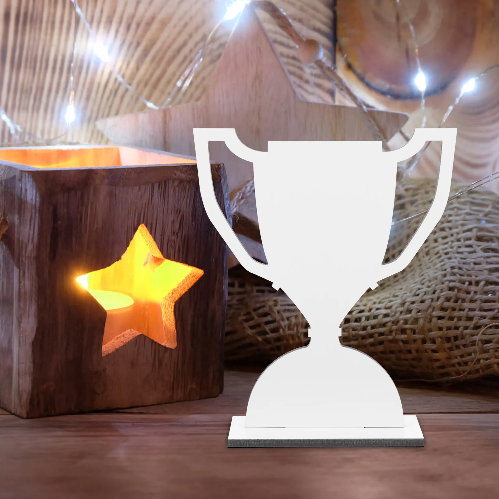 

Sports Trophy Blank Sublimation Diy Heat Transfer Craft Table Centerpiece For Festival Birthday Gift Team Sports