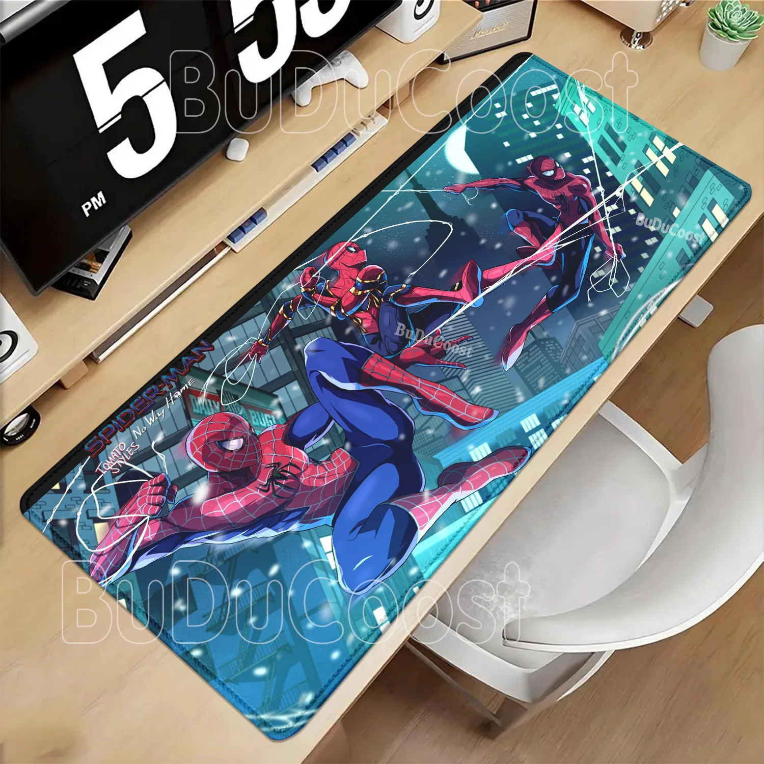 S-Spider-Mans Super Hero Mousepad HD Printing Computer Gaming Locking Edge Non-slip Base Mouse Pad XXL Keyboard Offices Desk Mat