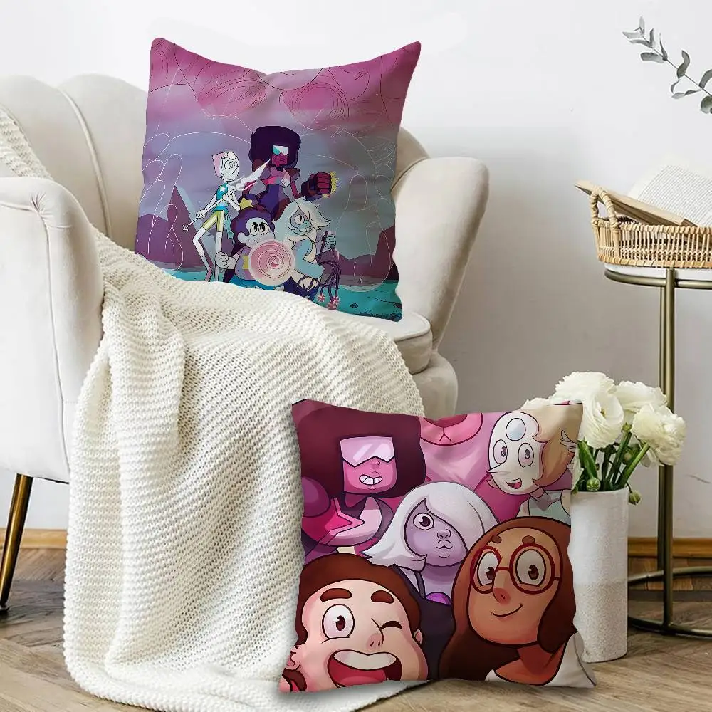 Anime S-Steven Universe Pillow Cushion Cover Pillowcase Living Room Sofa Home Decor Customized