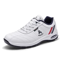 Nowe męskie buty na zewnątrz skórzane trampki męskie moda sportowa duży rozmiar buty dla mężczyzn