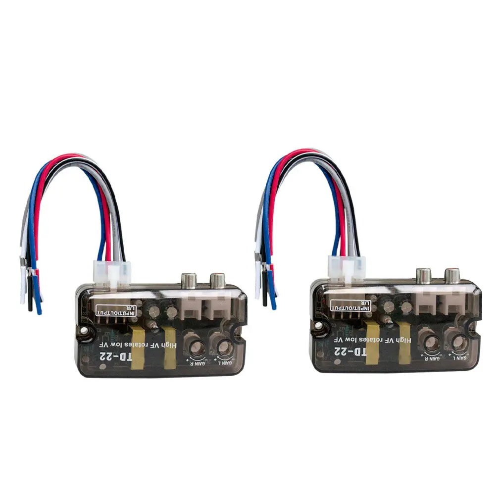High to Low Delay Converter for Car Audio System Line Output Input Converter for Amplifier Bass Knob Seamless Connectivity Audio