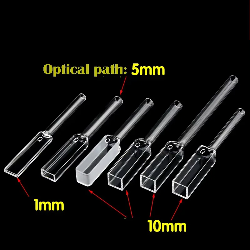 Quartz cuvette with long nozzle cuvette sample cell 10mm / 5mm / 1mm fluorescence / integrated molding