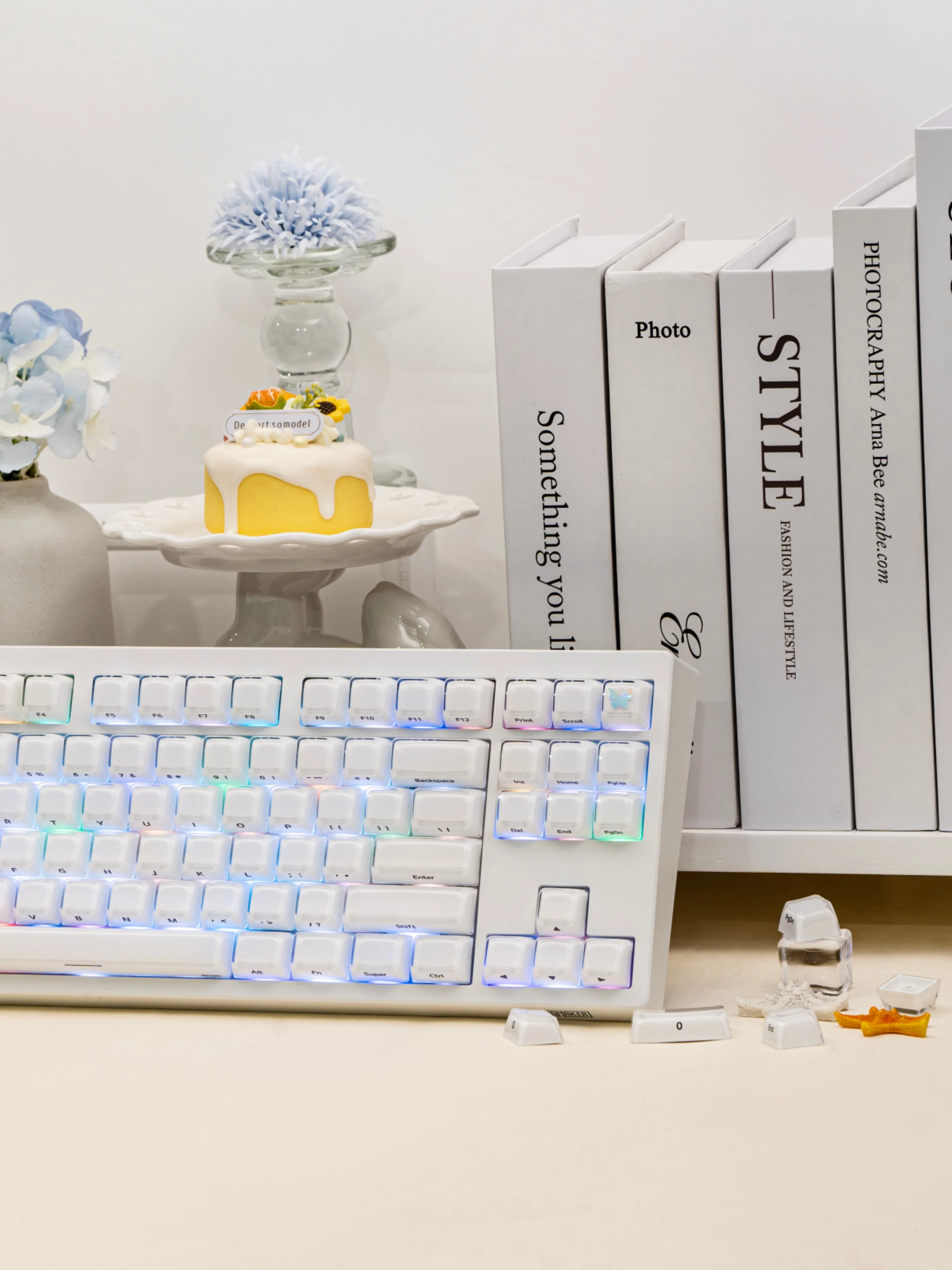 EPOMAKER Lusterfly Jelly Keycaps Set Profil MDA Kompatybilne z MX 123 Klawisze Nakładki na Klawiaturę Mechaniczną Double-Shot Laserowo Grawerowane — zdjęcie produktu 7