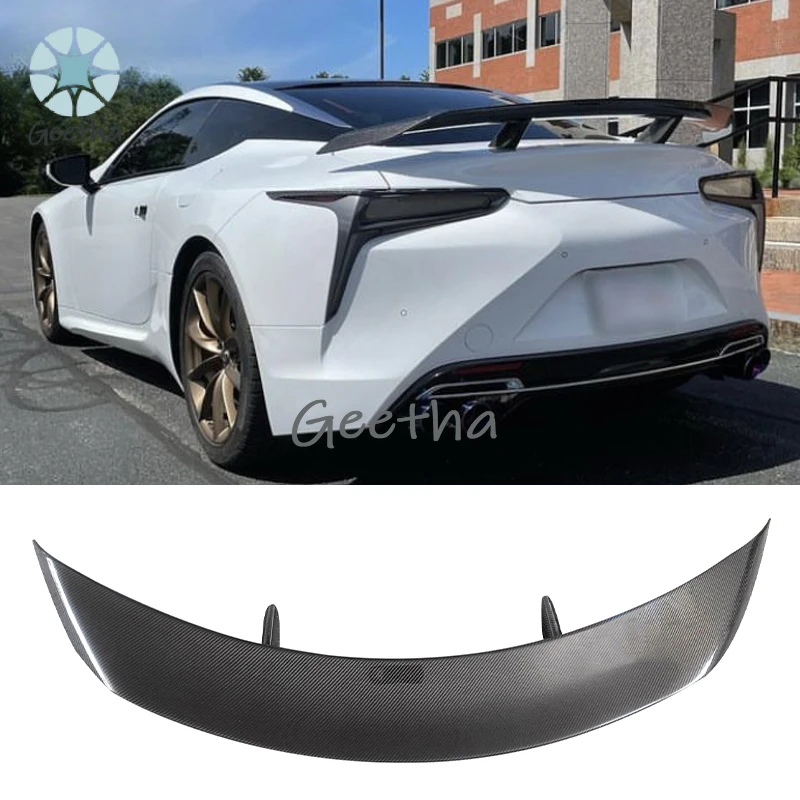 For High Quality Carbon Fiber  Rear Trunk Wing for Lexus LC500 LC500h Bodykit Tail Wing Rear Spoiler Lip Wings Ducktail