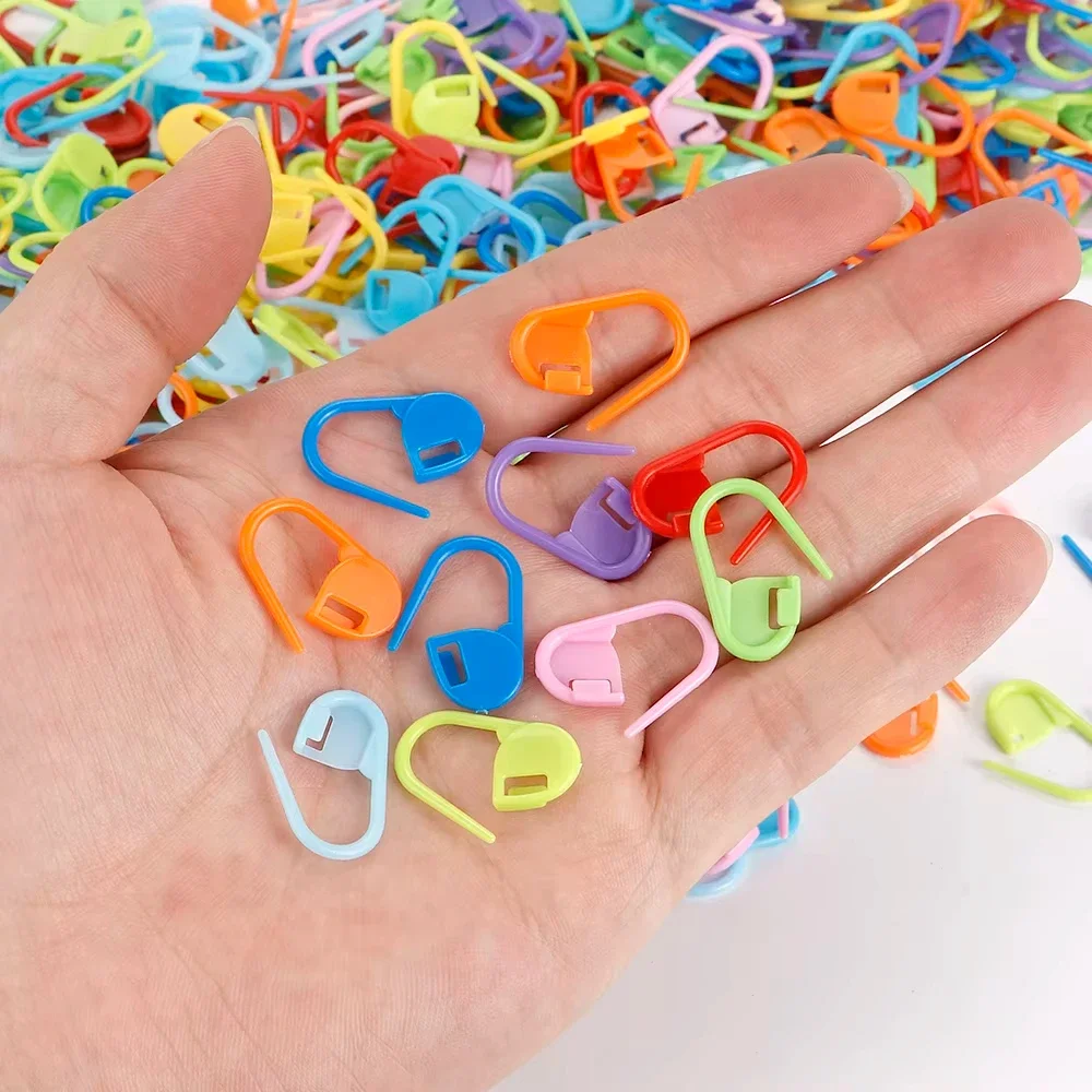 50/200/500 Pcs Mix Color Stitch Needle Clip Knitting Stitch Counter Crochet Locking Stitch Markers Knitting Crochet Markers