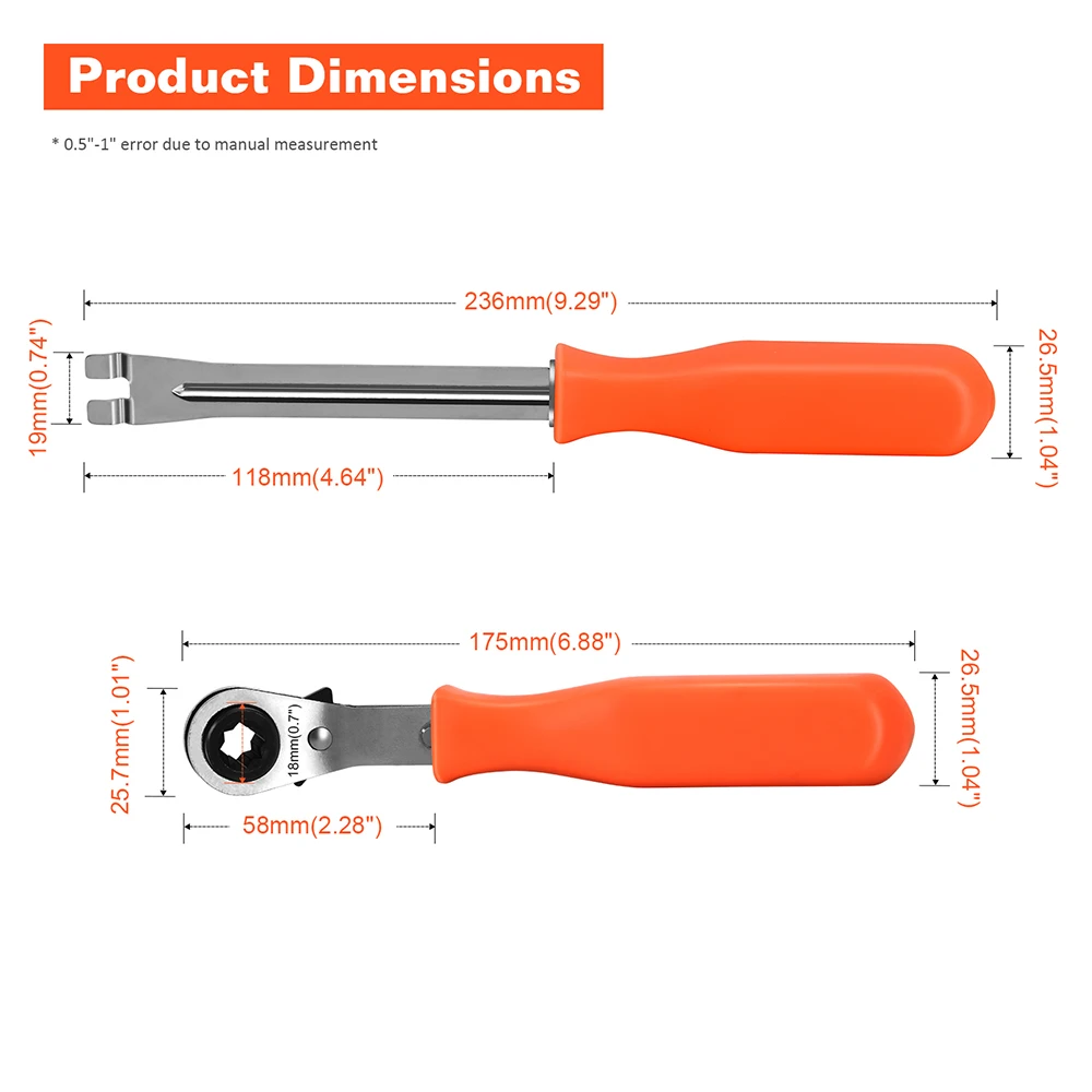 Automatic Brake Slack Adjuster Release Tool / Offset Wrench Big Truck Trailer Brake Adjustment Tool