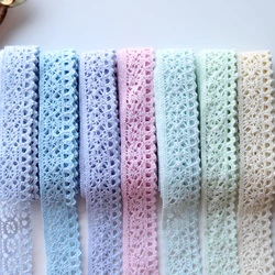 5 Meters 2CM Width Lace Fabric Cotton Elastic Lace Trim Bridal Dress Lace Costume Design Decoration