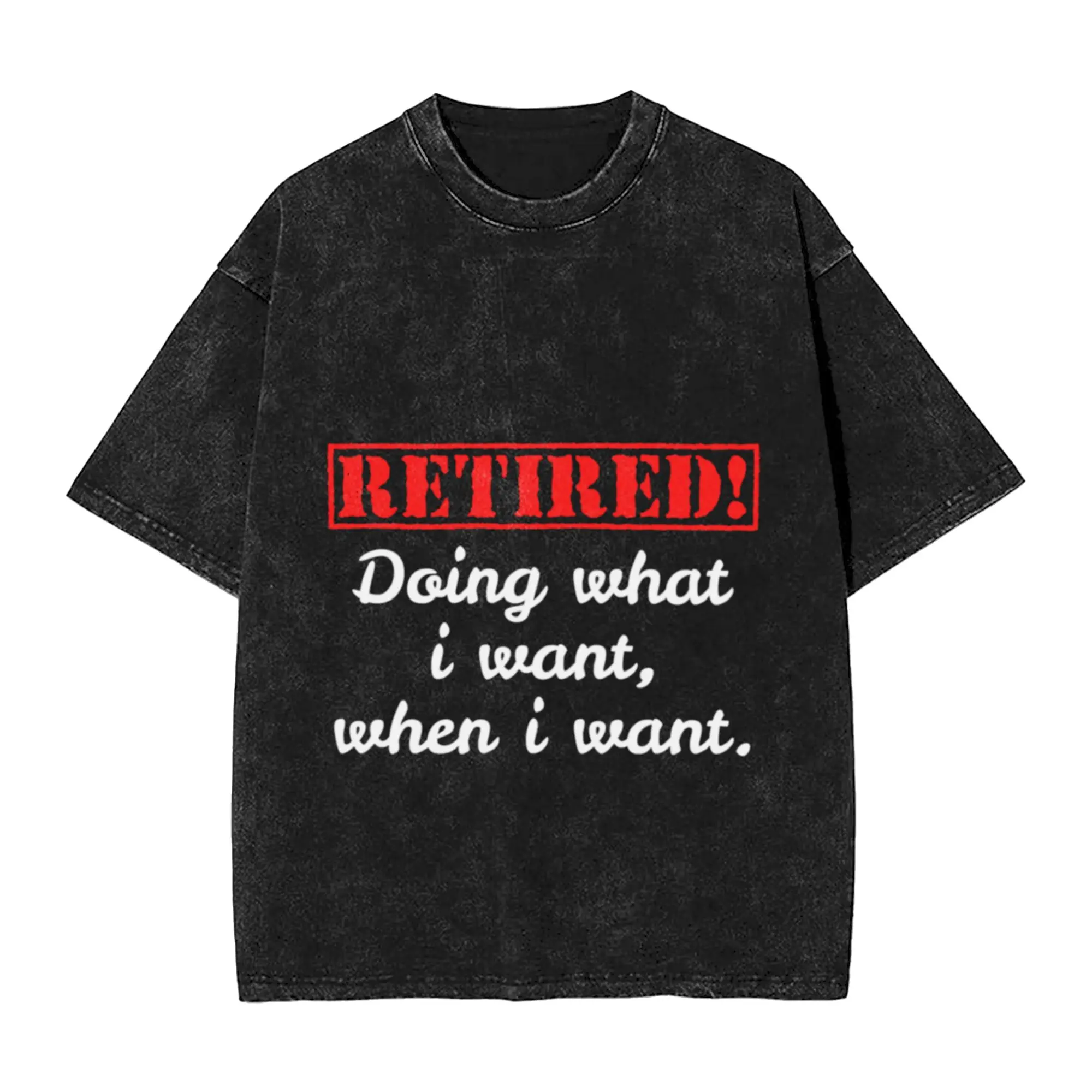 Retired Classic Trendy A Vintage Oversized Cotton Unisex T-Shirts
