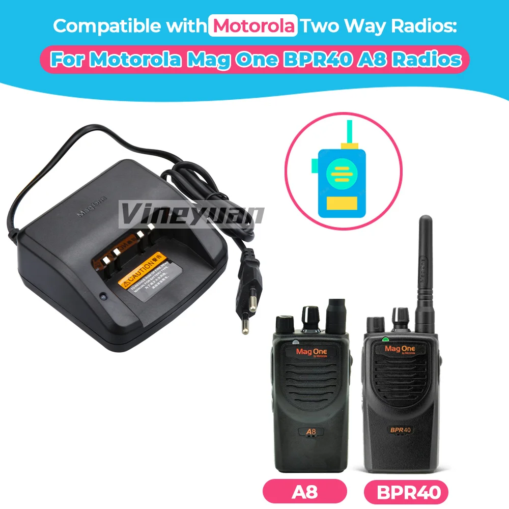 Caricabatteria muslimex li-ion/ni-mh caricabatterie Walkie Talkie per Motorola Mag One BPR40 A8 A6 caricabatterie rapido Radio bidirezionale