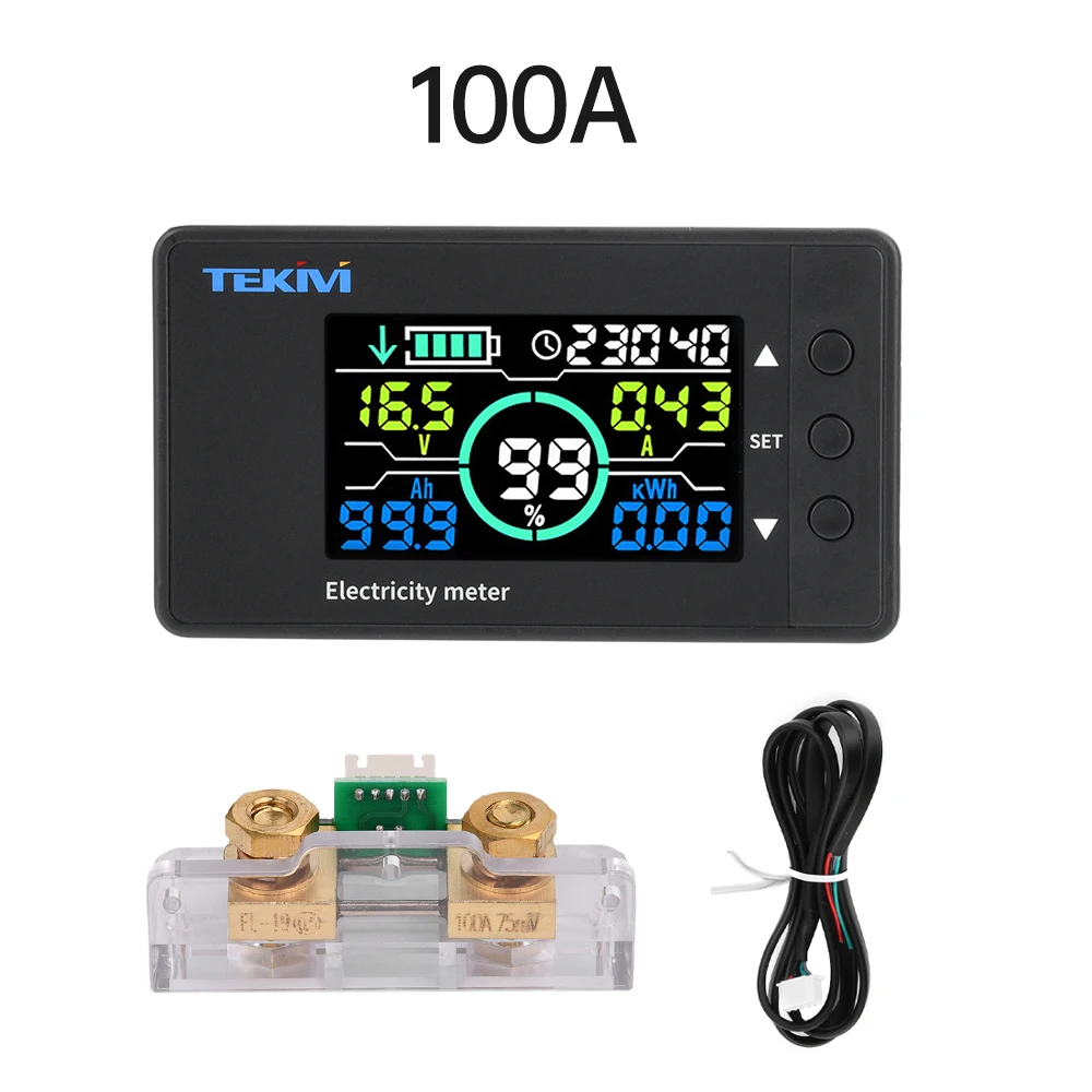 DC 7,5 ~ 100 V Spannung Amperemeter Leistungsmesser Leistungsanzeige Fahrzeug Lithium-Eisenphosphat Bidirektionale Erkennung Coulomb Meter