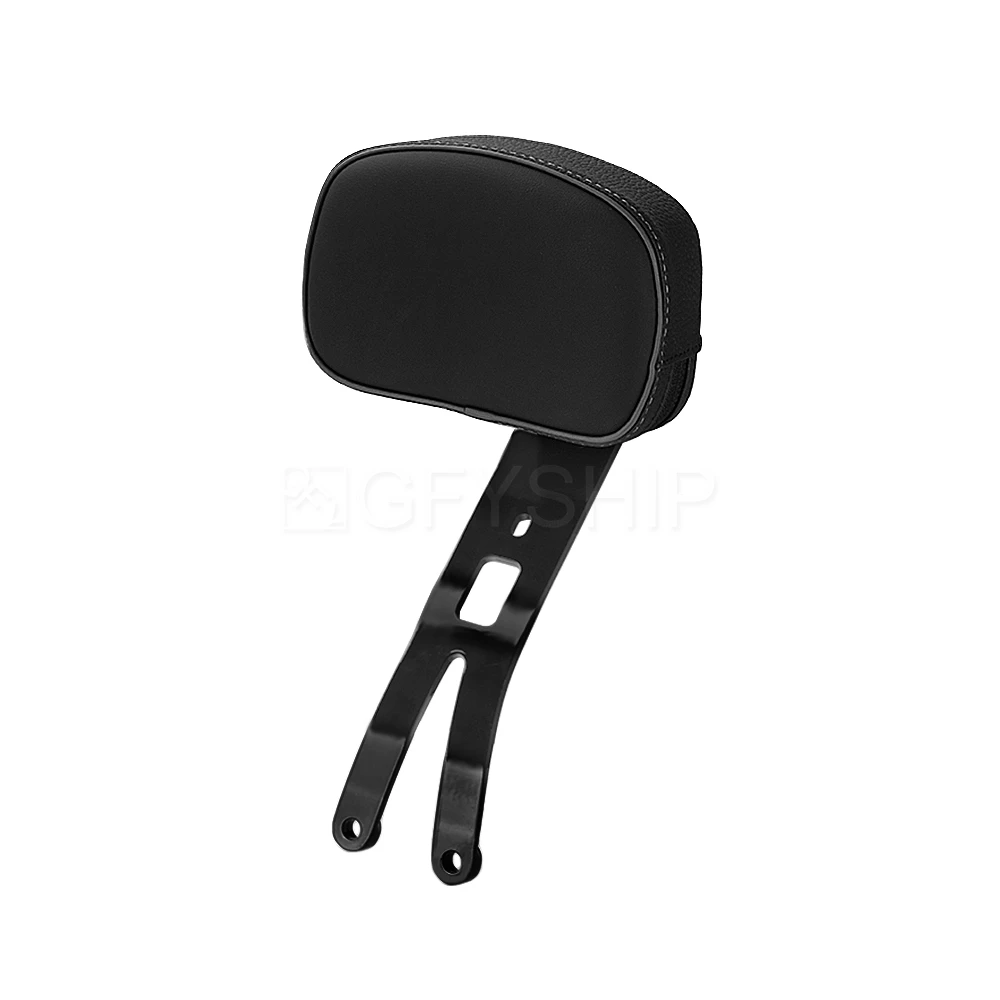 

For Indian Super Scout 2025 Sport Scout, Sixty, Limited Motorcycle Lower Profile Rider Backrest With PU Leather Pad Bolt-on