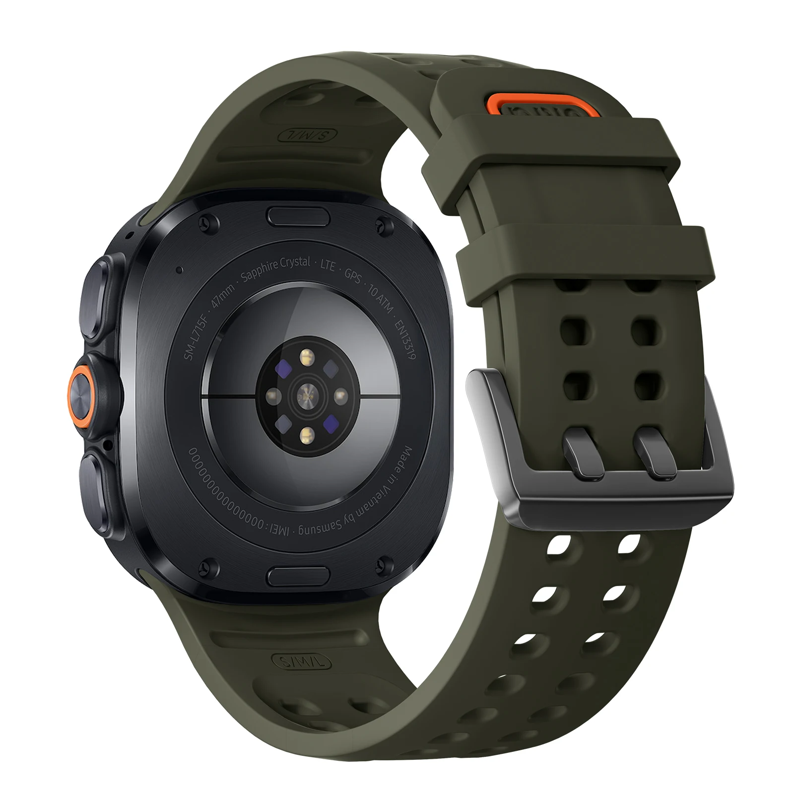 Originalarmband für Samsung Galaxy Watch Ultra 47mm Zubehör Marine Silikon Sportarmband Correa Galaxy Watch Ultra 2025 Band