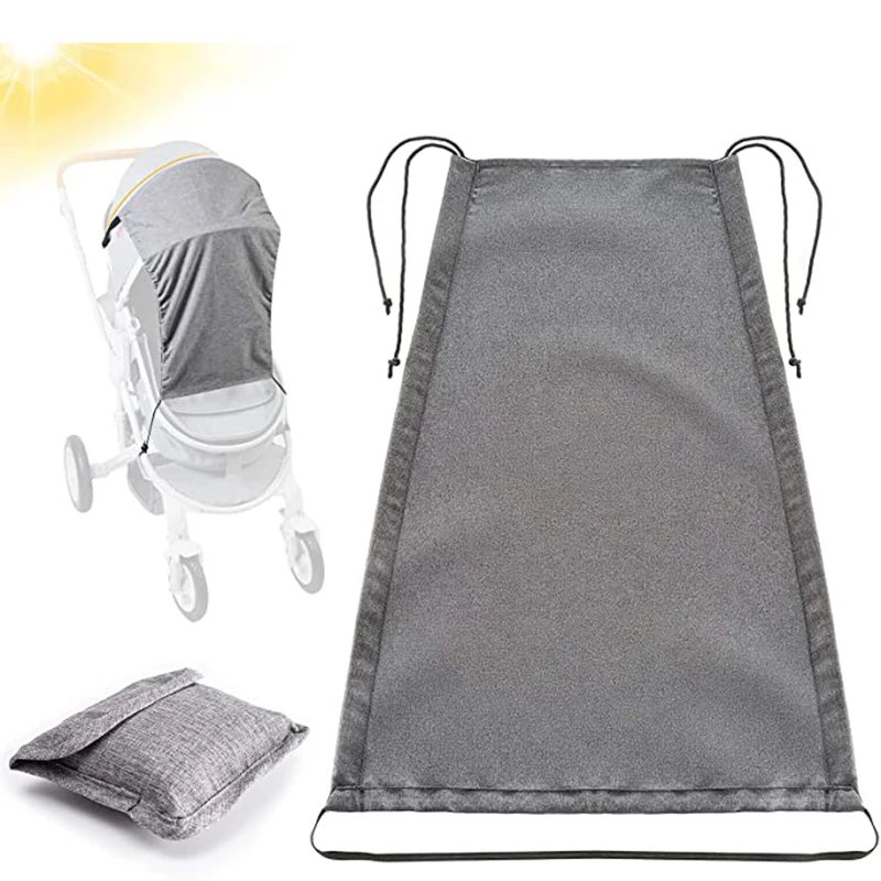 Accesorios universales para cochecito de bebé, cubierta impermeable a prueba de viento con protección UV, parasol para coche y actividades al aire libre