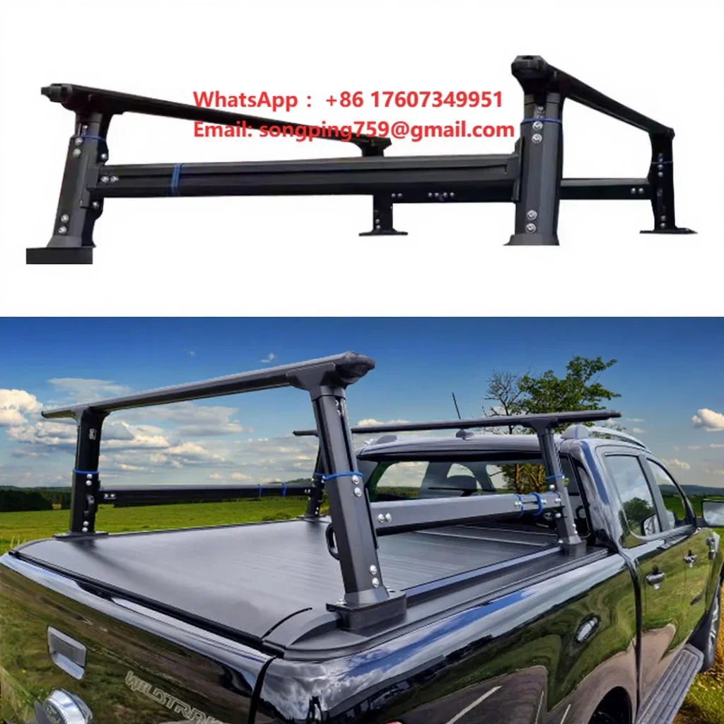 For Ford Ranger PX1 PX2 PX3 2012-2022 Amarok Hilux Navara Load Bed Cargo Rack for Roller Shutter Tonneau Cover