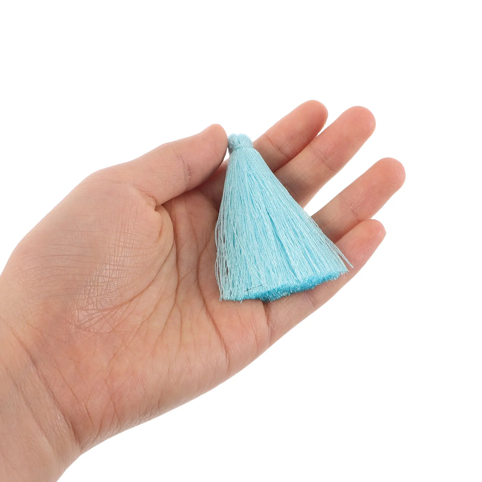 

6pcs Colorful Tassel Accessories 6cm Polyester Fringe Mini Craft Decorative Charms for Bag Hair Jewelry Making DIY Projects