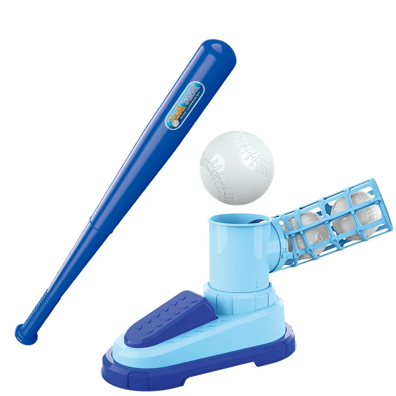 Kids Baseball Pitching Machine Toss and Catch Ball Game Baseball Launcher Gift Idea for Boys and Girls