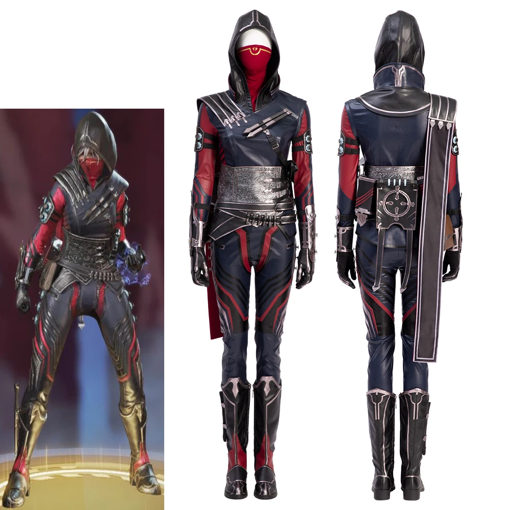 

Apex S13 Wraith Cosplay New Evil Skin Outfits Women Halloween Carnival Fighter Ninja Costume Theme Party Superhero Battle Suit