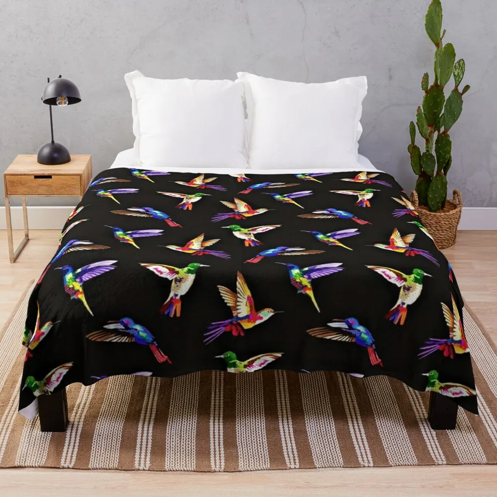 

Hummingbirds Throw Blanket Sofa Throw Blanket Decorative Throw Blanket Kid'S Blanket Luxury Designer Blanket