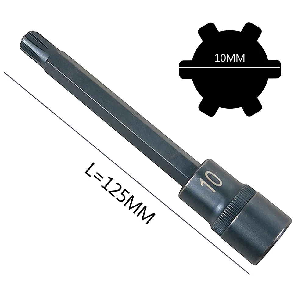 140 mm/125 mm/200 mm 1/2 Zoll Antrieb M10 Zylinderkopfschrauben-Entferner-Werkzeug T52 Polydrive-Schraubendreher-Sockel für VW Audi T10070