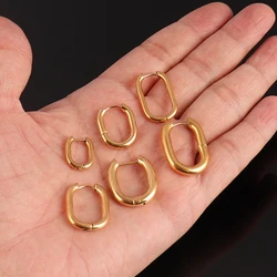 316L Stainless Steel Earrings For Women Earring Geometric U-Shaped Hoop Earrings Fashion Jewelry Wholesale