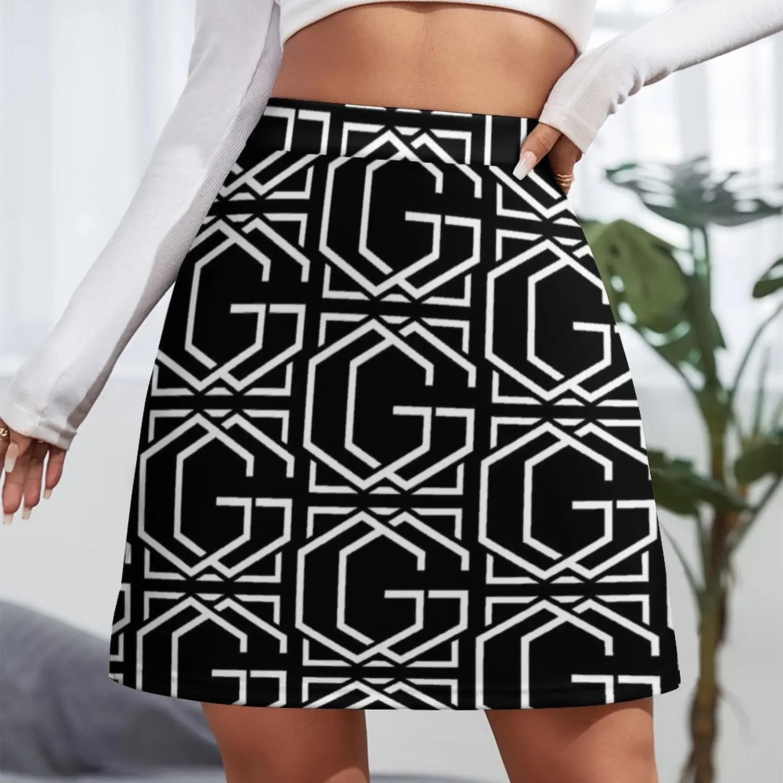 GAMER GOODZ Iconic Print II Mini Skirt mini skirt shorts luxury clothes women