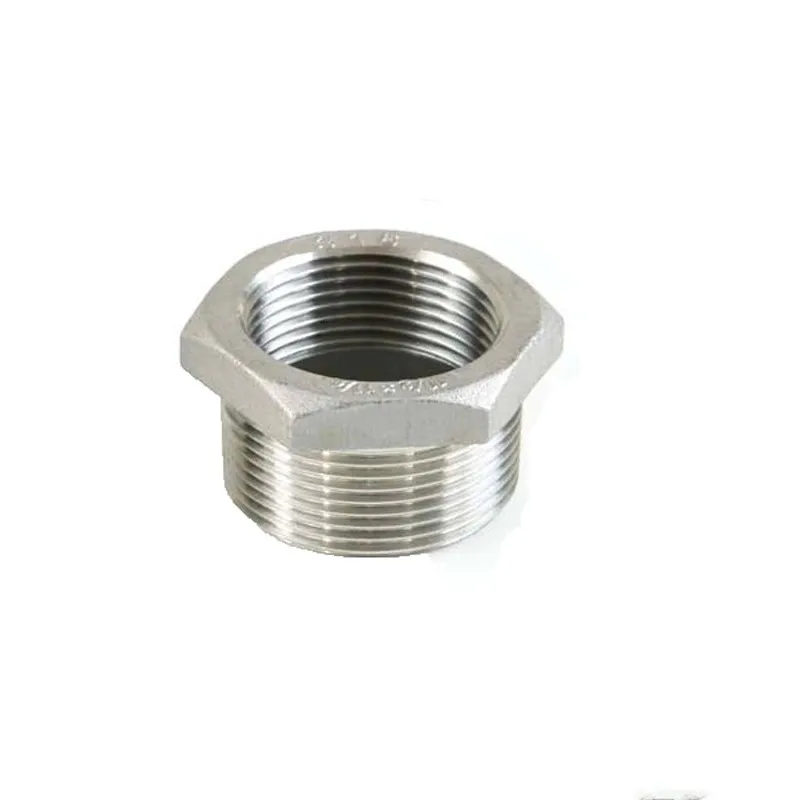 

1/8 1/4 3/8 1/2 3/4 1 SS304 stainless steel Pipe Reducer Fittings Hex Reducing Bushing Male To Female Thread Pipe Fitting