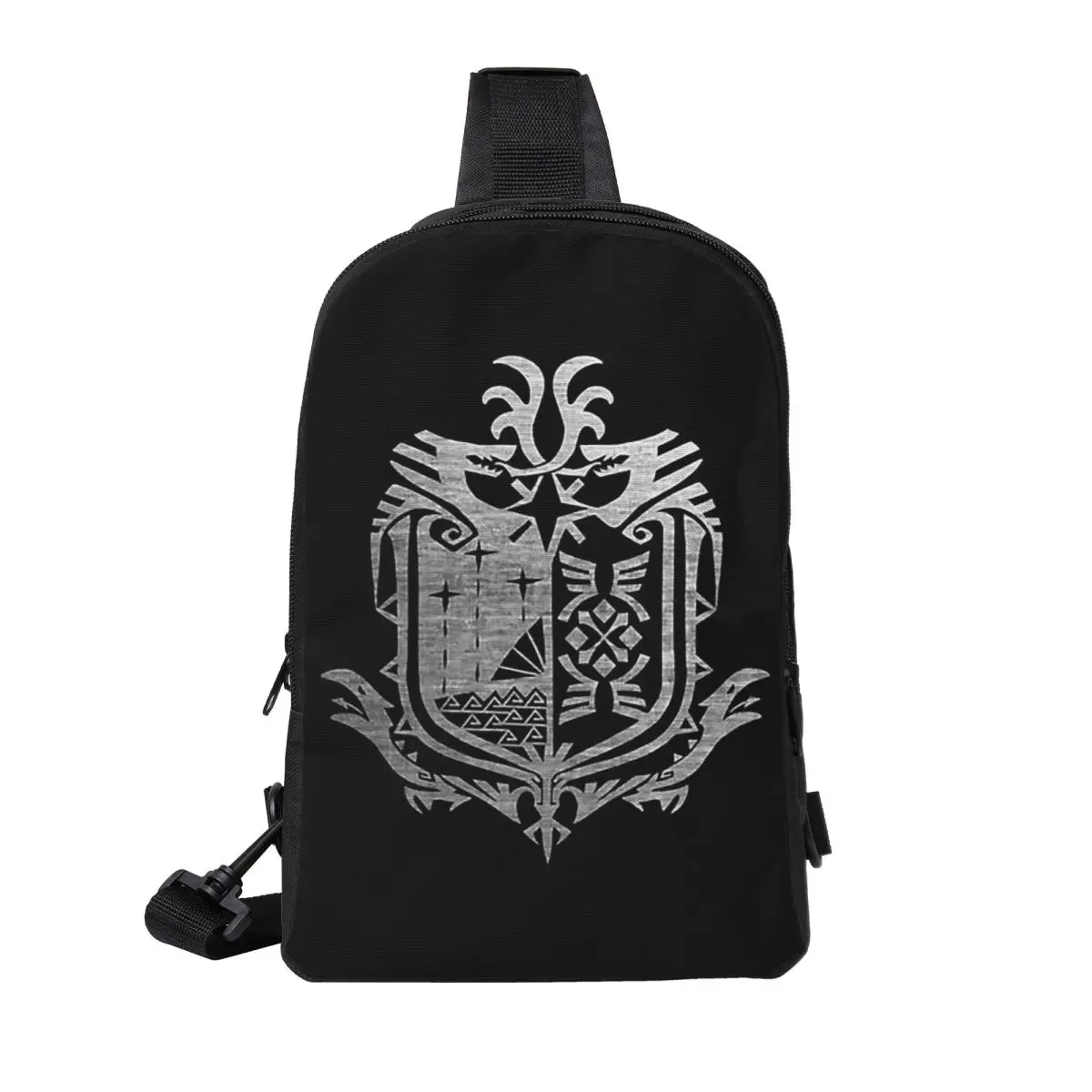 

Monster Hunter World Chest Bag Men Sling Crossbody Backpack Chest Bag Traveling Hiking Daypack Shoulder Bag