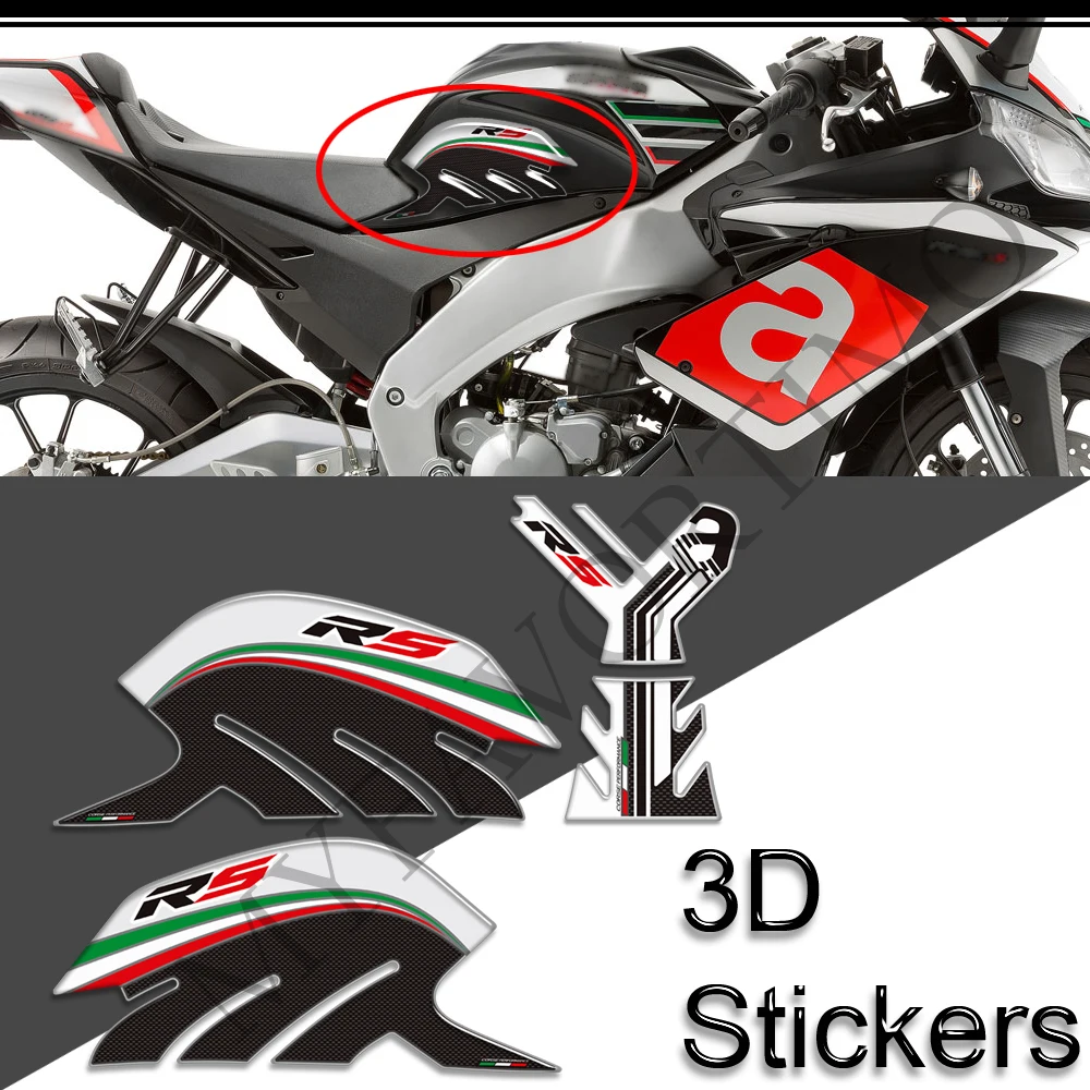 

For Aprilia RS4 RS50 RS125 Motorcycle Tank Pad TankPad Grips Gas Fuel Oil Kit Knee Stickers Decals Protector