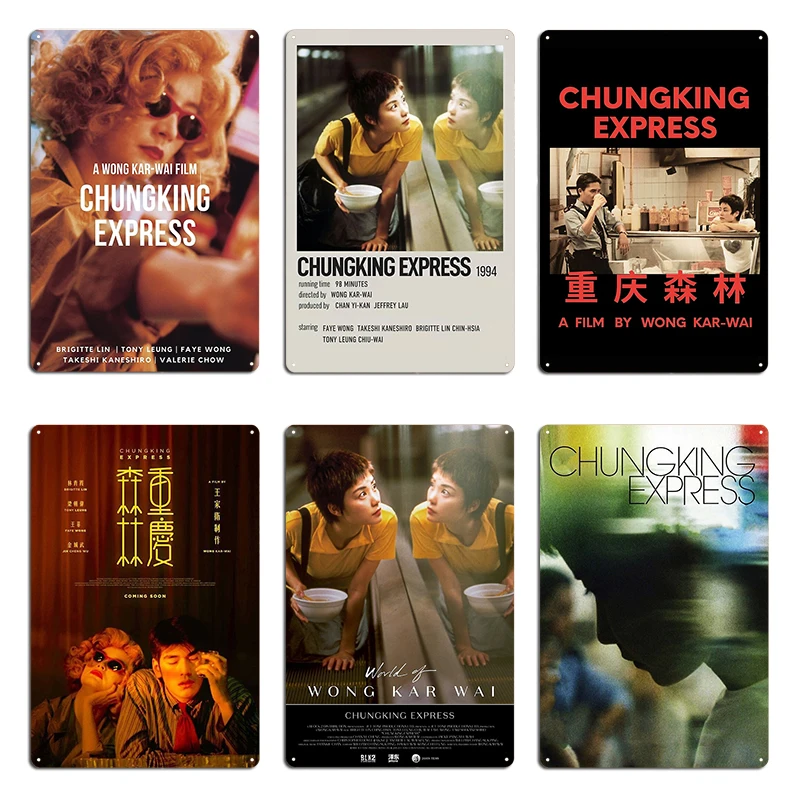 Chungking Express Wong Kar Wai Poster Metal Bar Printing Custom Garage Decoration Tin Sign Poster