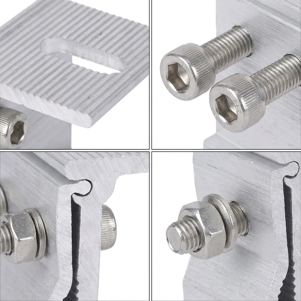 Roof Fold Clamp for Solar Panels Featuring Aluminium Alloy Body with Precision Machined for contact Surfaces for Grip